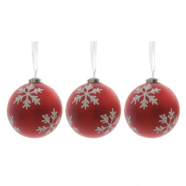 Christmas Decorations - Glazen kerstballen (Ø8 cm) (set van 3)