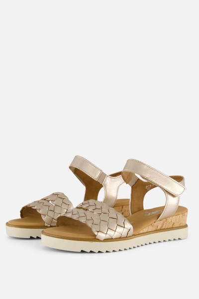 Gabor Sandalen - maat 40 - beige Leer - Dames