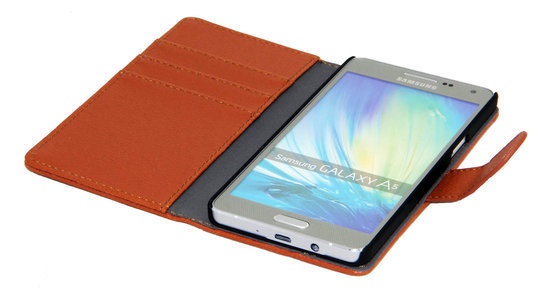 Gecko Covers Robuuste Wallet cover voor Samsung Galaxy A5 - bruin