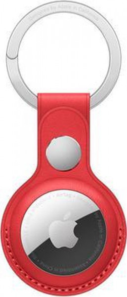 Apple AirTag sleutelhanger- Leer - Rood