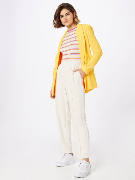 Lee Dames Stripe Tee shirt - Maat L - Golden Beam Gemengde Kleuren