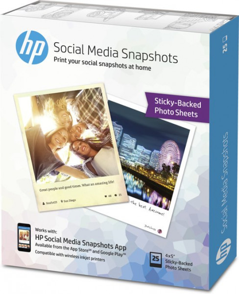 Incompleet - HP Social Media Snapshots - Fotopapier / 10 x 13 cm