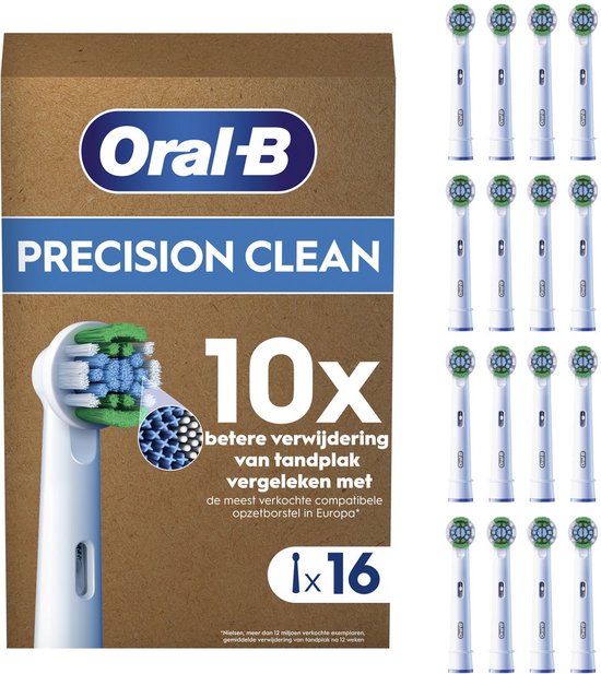 Oral-B Pro Precision Clean Opzetborstels - 16 stuks