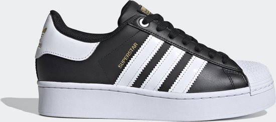 adidas Superstar Bold W. - Maat 39 1/3 - Dames Sneakers - Ftwr White/Core Black/Gold Met