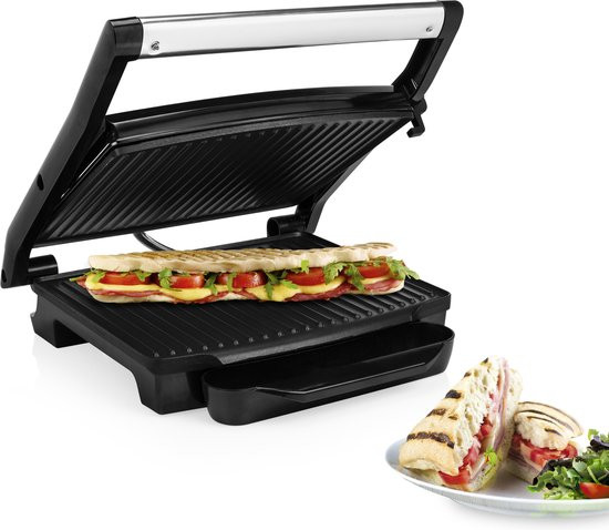 Princess Panini Grill 112415 – Contactgrill groot 30 x 24cm - Tosti apparaat - Grill apparaat - Zwev