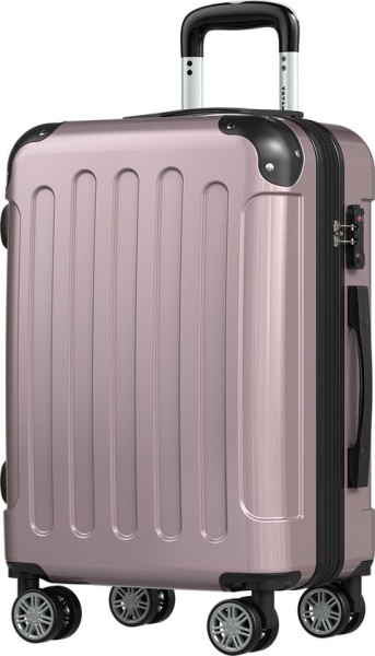 Handbagage Koffer - 45L - TSA Cijferslot - Lichtgewicht - Uitbreidbaar - Trolley - 54x36x22cm - Rosé