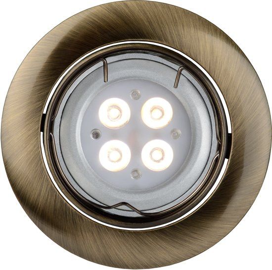 Lucide Focus - Inbouwspot - Rond - Dimbare LED - Brons