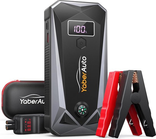 Jumpstarter - Jumpstarter Voor Auto - 4 In 1 Starthulp - Accu Booster - 26800mAh Powerbank - 4000A P