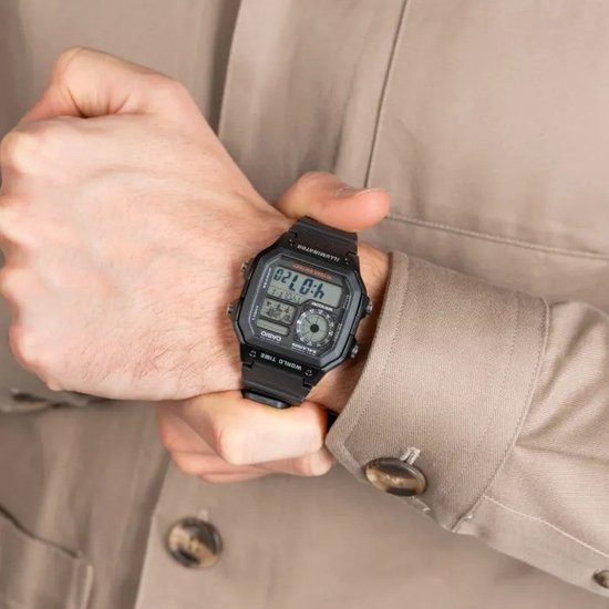 Casio AE-1200WHUB-8AVEF Timeless Collection Heren Horloge