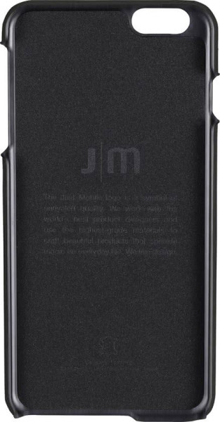 Just Mobile - leren snap-on hoesje voor iPhone 6s+ - zwart