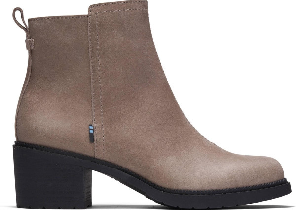 TOMS - Maat 37 - Marina Dames Laarzen - Taupe