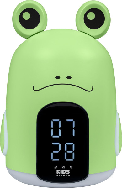 Bigben Kinderwekker met Geluidseffecten - Nachtlamp - Trevor de kikker