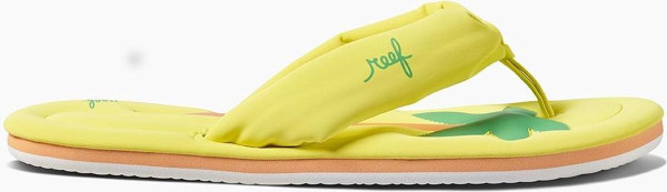Reef Pool Float Dames - Maat 38.5 - Slippers - Yellow Palm