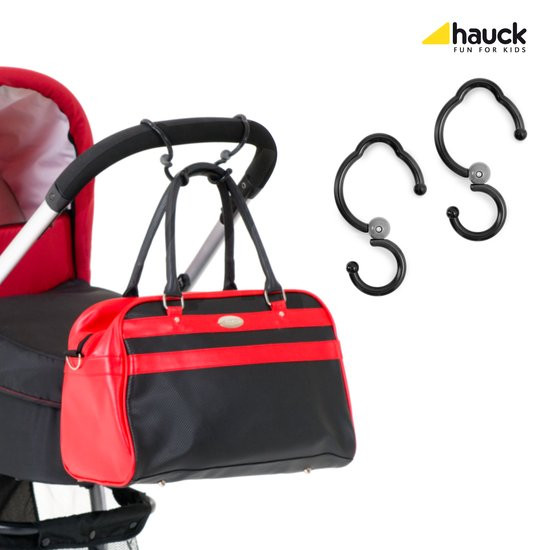 Hauck Hook Me - Tashaken voor Kinderwagen - Zwart