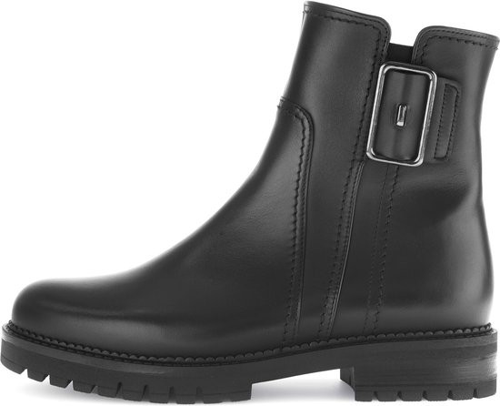Gabor - Maat 38 - 724.2 Enkellaarsjes - Enkelboots met rits - Dames - Zwart