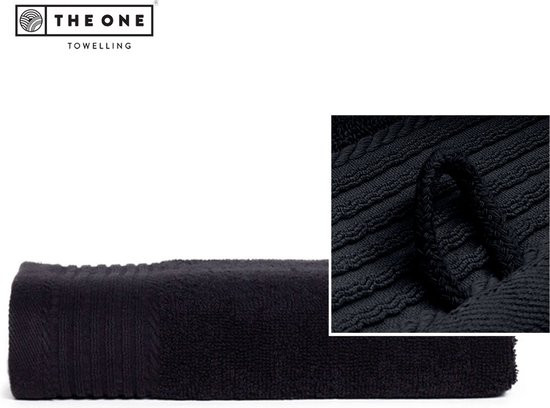 The One Towelling Classic handdoek - Hoge vochtopname - 50 x 100 cm - Zwart