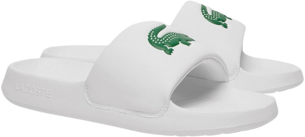 Lacoste - maat 43- SERVE SLIDE 1.0 - Heren Slippers - Wit - Groen