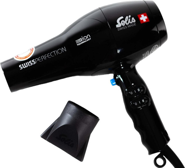 Solis Swiss Perfection 440 Föhn - Haardroger Professional - Zwart