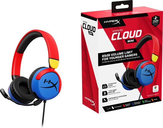 HyperX Cloud Mini - Bedrade Gaming Headset - Voor Jonge Gamers - Multi Kleur