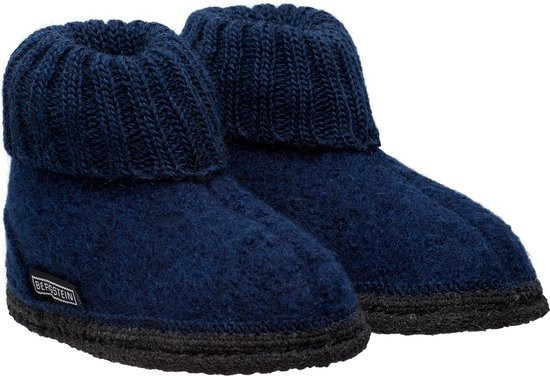 Bergstein - maat 37- Cozy Sloffen Unisex Junior - Dark Blue