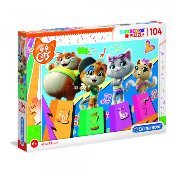 Clementoni Nickelodeon 44 Cats puzzel - 104 stukjes