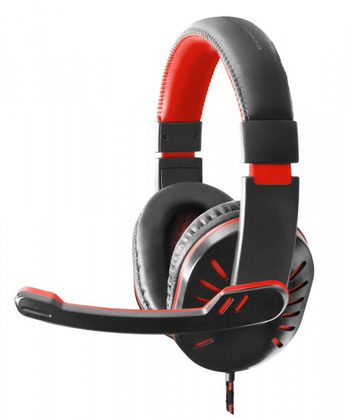 Esperanza EGH330R CROW - stereo headset met microfoon for games - rood -PC