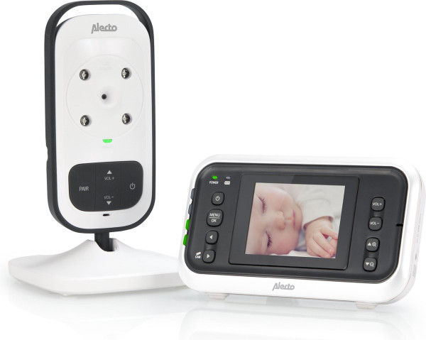 Alecto DVM-75 - Babyfoon met camera - 2.4" Kleurenscherm - Wit/Antraciet