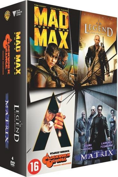 Dystopia Collection Mad Max Fury Road - I Am Legend - A Clockwork Orance - Matrix - (DVD)