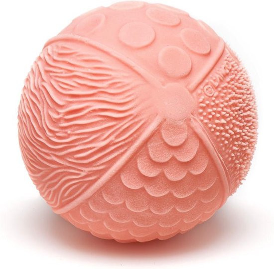 Lanco Sensory Rubberen bijtspeeltje - Bal - Roze