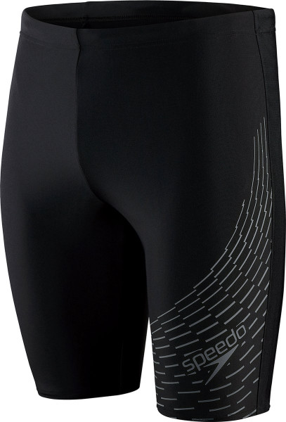 Speedo - Maat 3 Medley Logo Jammer Zwart/Grijs Heren Sportzwembroek