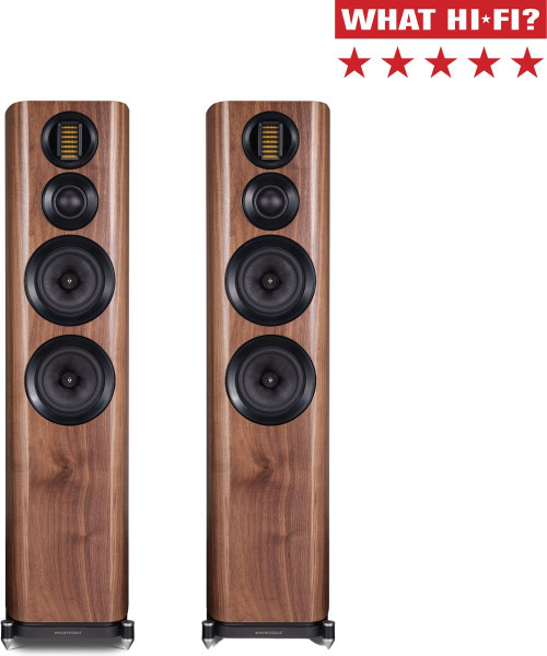 Wharfedale EVO 4.4 - Vloerstaande luidspreker - Diepe bassen - AMT tweeter – Walnoot (per paar - 2 s