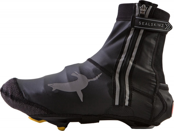 Sealskinz - Maat L(43-46) - Lightweight Open Sole Halo Overschoenen - Zwart