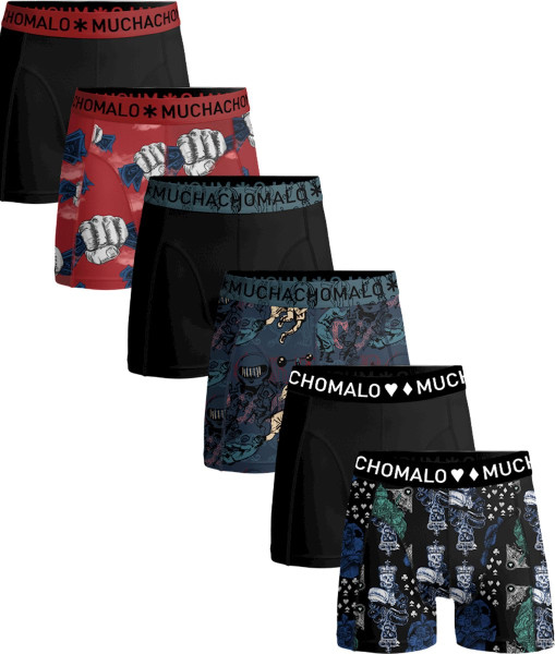 Muchachomalo Maat XXL - 6-pack onderbroeken heren - Elastisch katoen - Zachte waistband - Unieke pri