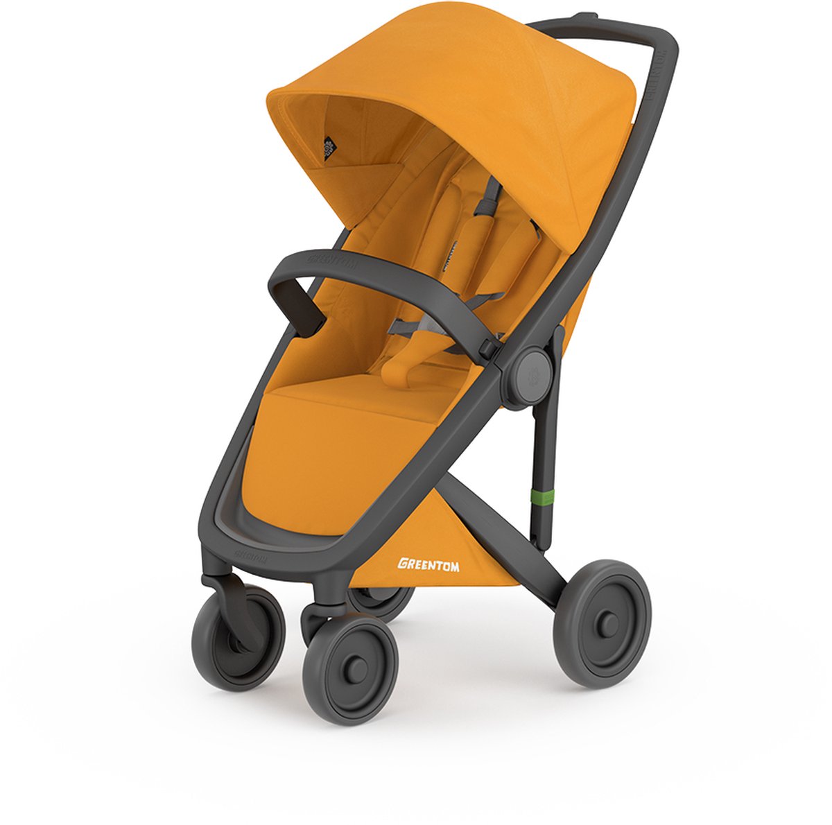 Greentom Classic Black-Sunflower | duurzame lichtgewichte buggy