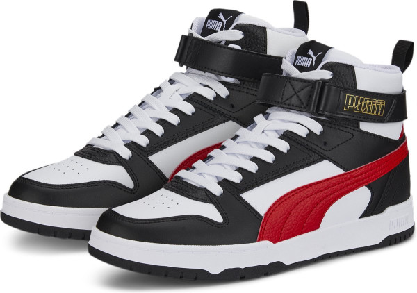 PUMA RBD Game - maat 42 - Unisex Sneakers - Wit/Rood/Zwart