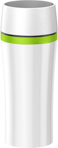 TRAVEL MUG FUN thermobeker 0.36 L. wit/groen