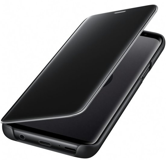 Koopjeshoek - Samsung S9 Clear View Standing Cover - Zwart