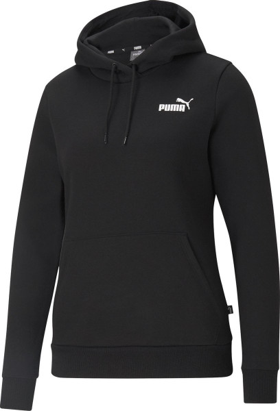 PUMA - Maat M ESS Small Logo Hoodie FL Dames Trui - Zwart