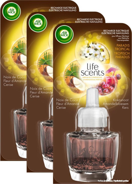 Air Wick Elektrische Geurverspreider Luchtverfrisser - Life Scents Tropisch Paradijs Navulling - 3 S