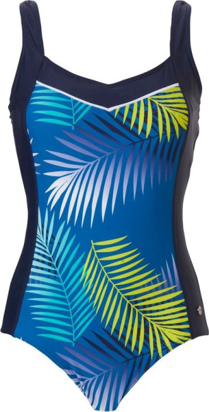 Pastunette Beach Maat 38 - Palm Leaves - Badpak - Blauw