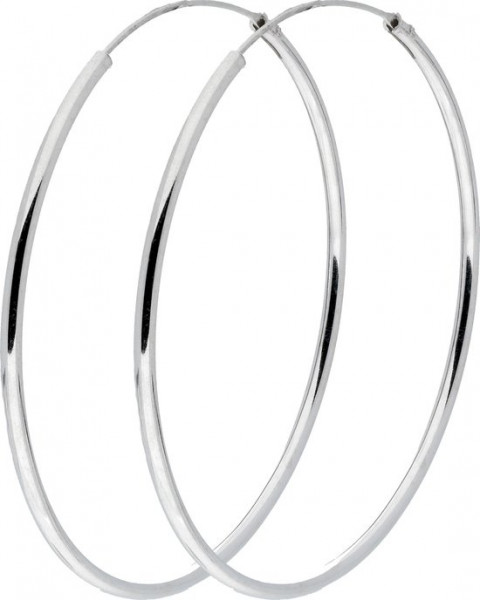 Silver Lining Draadoorringen - Zilver - Ronde buis 1.9 mm - 50 mm