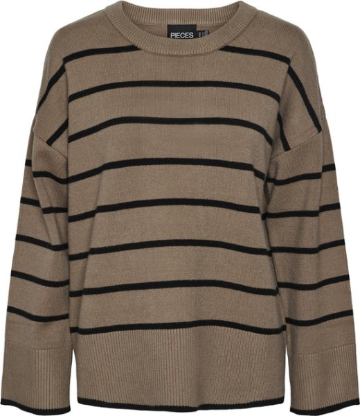 PIECES Maat M - PCMATHILDE LS O-NECK KNIT NOOS BC - Dames - Gebreide truien