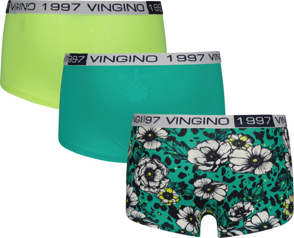 Vingino Maat 134/140 G-SO22 FLOWER 3 PACK Meisjes Onderbroek
