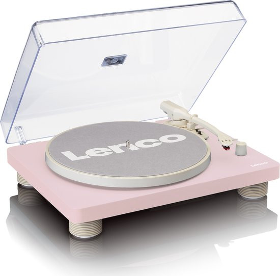 Lenco LS-50PK - Platenspeler met ingebouwde Speakers - USB Encoding - Extra Naald - Roze