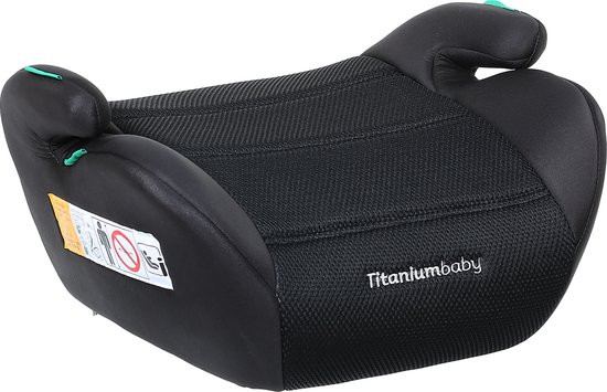 Titaniumbaby booster Finn I-size 125 - 150 cm zwart