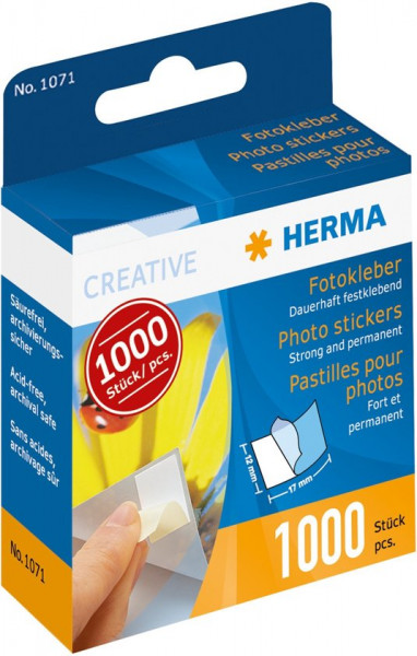 Herma fotostickers 1000 stuks in kartonnen dispenser 1071