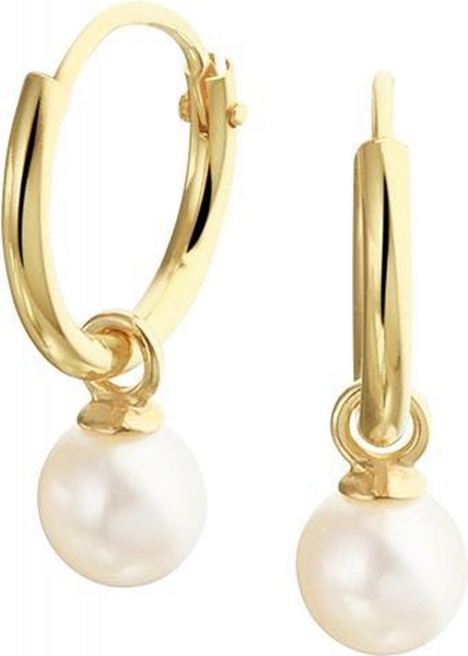 The Jewelry Collection - Zoetwaterparel hangers Dames Oorringen 11 mm