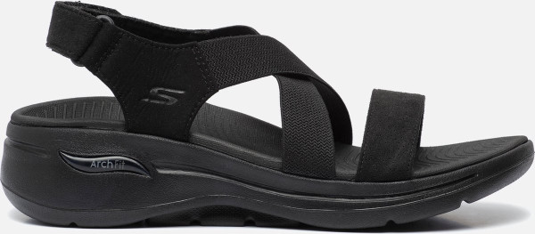 Skechers Go Walk Arch Fit - maat 37 - Zandal - Tre - Dames Sandalen - Zwart