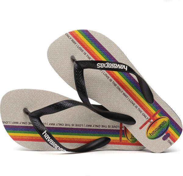 Havaianas Top Pride Unisex Slippers - Black/Black - Maat 35/36