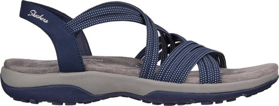 Skechers - Maat 40 - Reggae Slim - Turn It Up Dames Sandalen - Navy